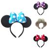 Cartoon Minnie Mickey Ear Headband For Adults And Children Cute And Sparkly Butterfly Bow Hair Accessories