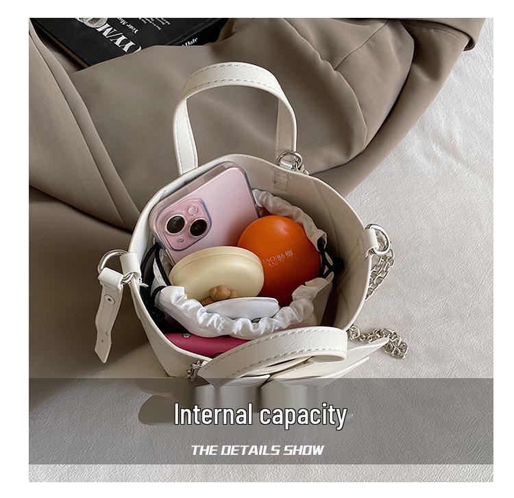 2025 Petal Bucket Bag: 3D Camellia Woven Handbag & Crossbody, Socialite Style