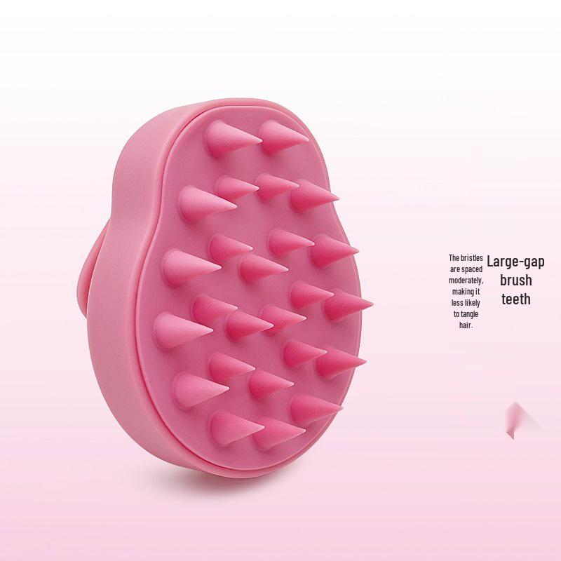 Matte Silicone Scalp Massager Shampoo Brush for Head Therapy and Itchy Scalp Relief
