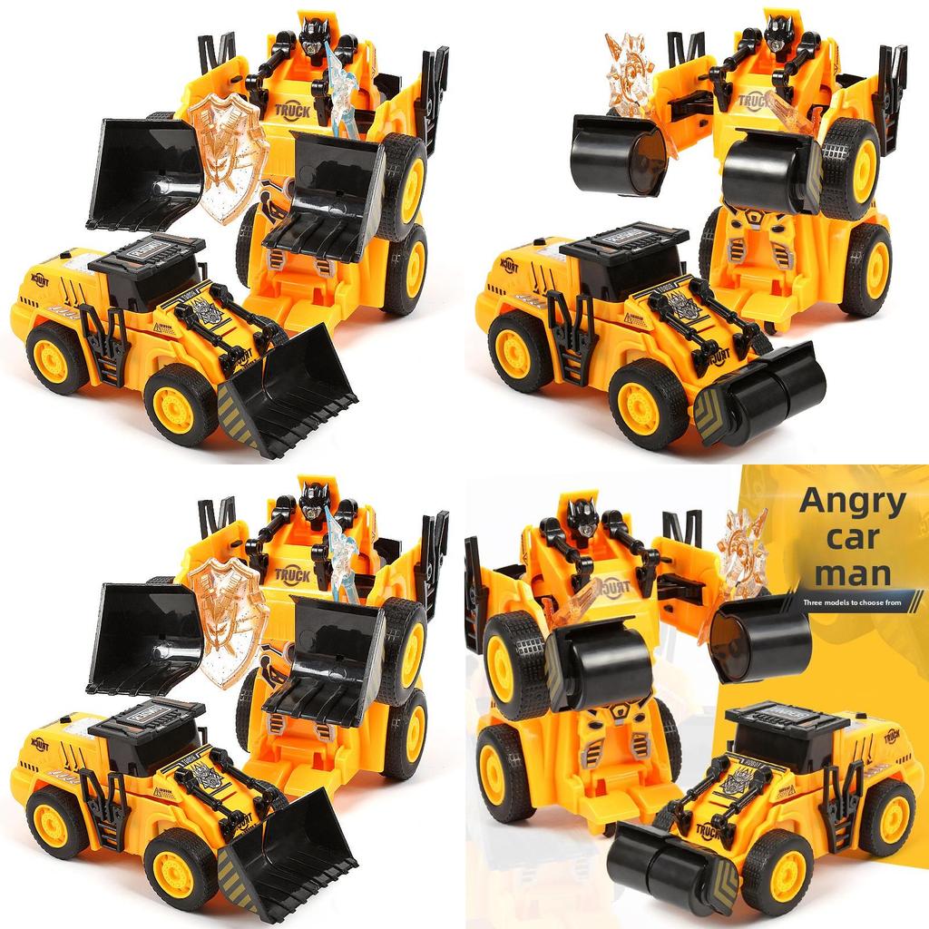 Inertia Oneclick Transforming Construction Vehicle Toy For Kids With Impact And Creative Play