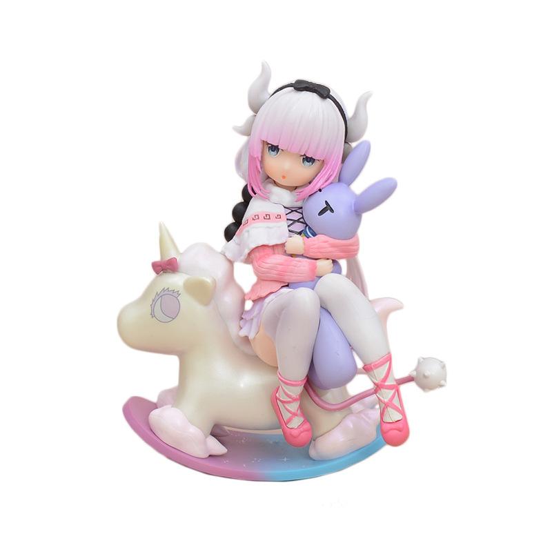 14CM Niedliche Kobayashi Kanna Kamui Anime Miss Kobayashi's Dragon Maid Trojanisches Pferd Actionfigur PVC KannaKamui Modell Spielzeug Geschenk