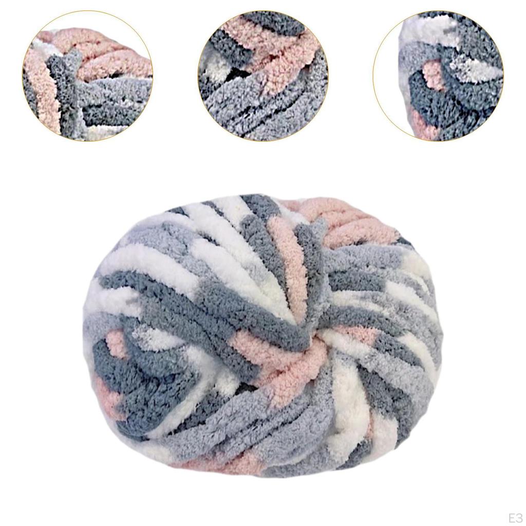 Grobes Wollgarn, voluminöses Strickhäkeln für Mützen, Matten, Pullover
