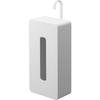 Tower Hanging Tissue Case, White, W13.5 X D10 X H33.5cm (When Hook Is Used Vertically), Rotatable, Hanging Tissue Cover, Paper Box Holder, 18