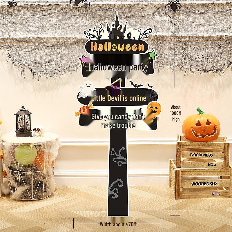 Halloween Pumpkin Lantern Board Standee for Outdoor/Kindergarten Decorations