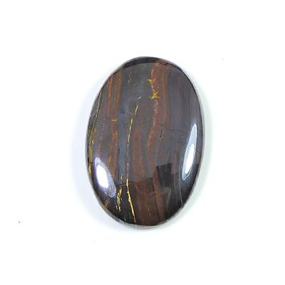 74Cts.Wild Bright Iron Tiger Oval Crytsal Cabochon Loose Gemstone 27X42X5MM SK-2848