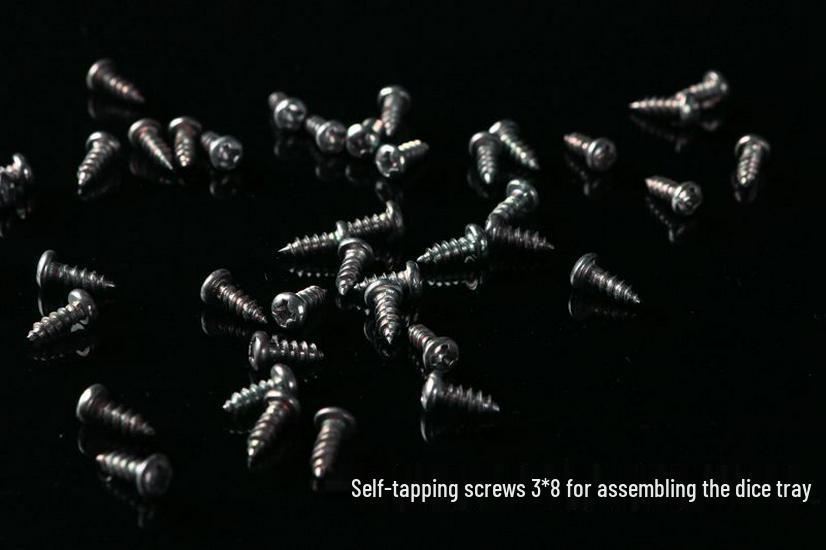 Four-player Mahjong Table Roller Coaster Adjustment Kit with Screw, Washer, Spring, Circlip, Card Port, Iron Sheet Accessories