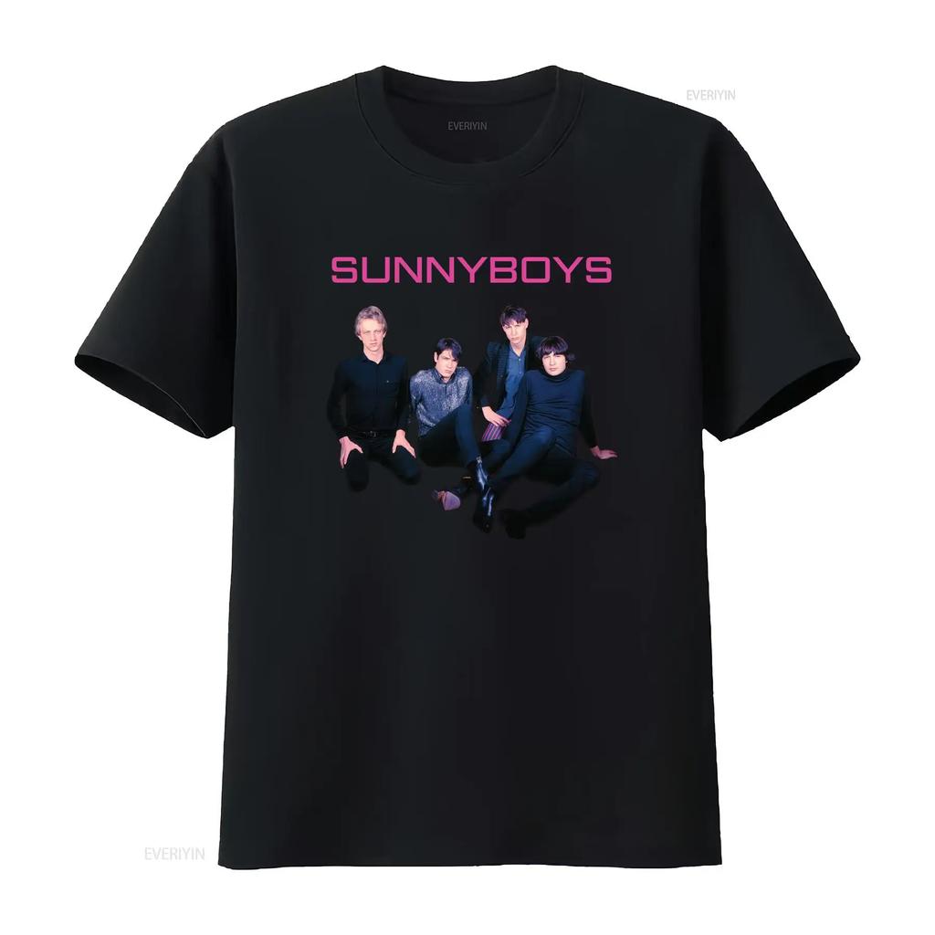 Sunnyboys Band Album T Shirt Medium Retro Style Rock Music Print vintage Washed fashion graphic streetwear Versatile