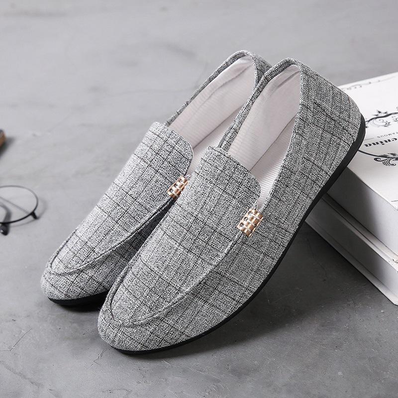 Men's Korean-Style Canvas Slip-On Shoes - Versatile & Trendy