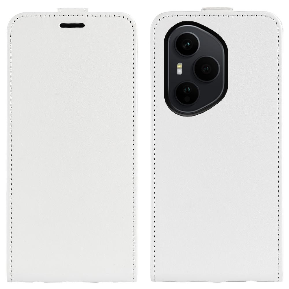 

Для Honor 400 Pro 5G (Глобальный) Чехол с отделениями для карт Вертикальный откидной кожаный чехол для телефона White