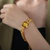 China Custom Made Trending Luxury Fashion Crystal Stainless Steel  Plated Gold Necklaces Bracelet Jewelry Set