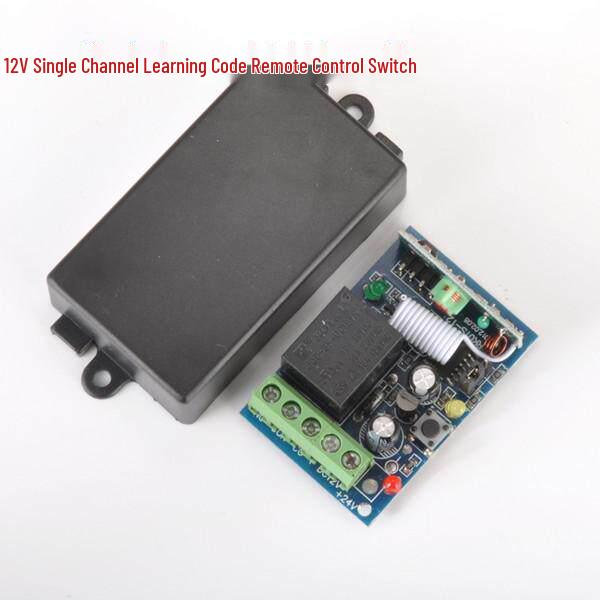 Smart DC12V Remote Control Switch with Interlocking Mode & 2-Button Remote