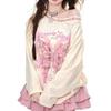 Streetwear Bufferfly T Shirt Women Loose Hollow Out Long Sleeve Vintage Tees American Sweet Casual Oversize Letter New Tops
