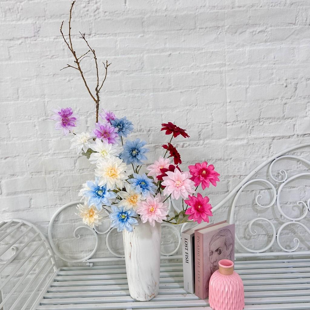 Artificial Flower Dahlia Wedding Hotel Restaurant Desktop Decoration Ornament