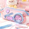 Multi Layer Pen Bag Handheld Design Stationery Bag Multifunctional Pencil Case  School Office