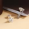0.2-5ct Moissanite Stud Earring for Women Men Round D Color Diamond 925 Silver 18K Gold Plated Jewelry with