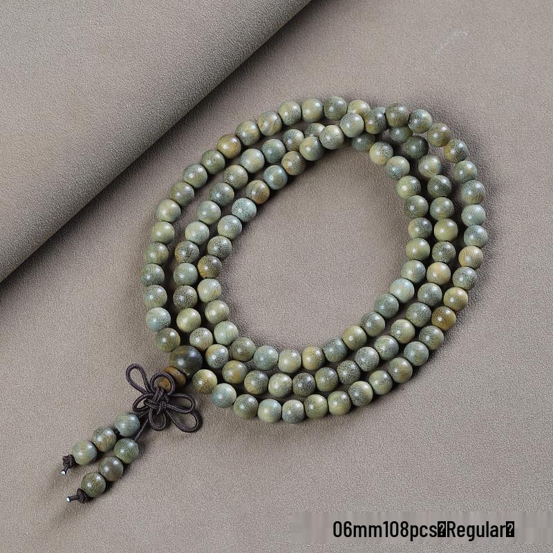 Argentina Green Sandalwood Men's and Women's Bracelet - 108 Beads, Prayer Beads of Yu Sandalwood & Rosewood.