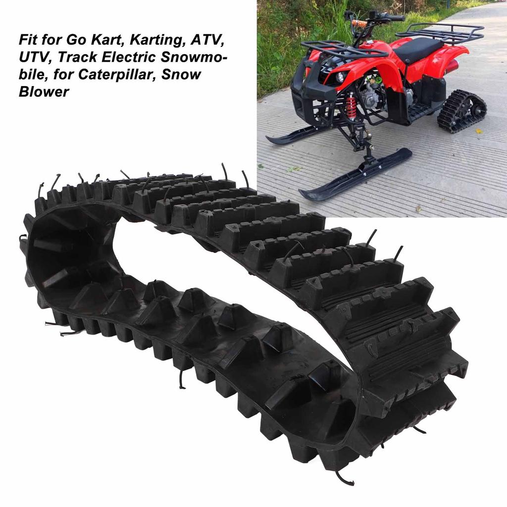 Rubber Tracks Increased Traction Wheel Tire Track for ATV UTV Track Electric Snowmobile Snow Blower Go Kart
