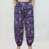 Elephant Jump Pants Pocket Adjustable Elastic High Waistband Strap Unisex Man Women Print Thailand Casual Streetwear Beach Bohemian Retro Vintage