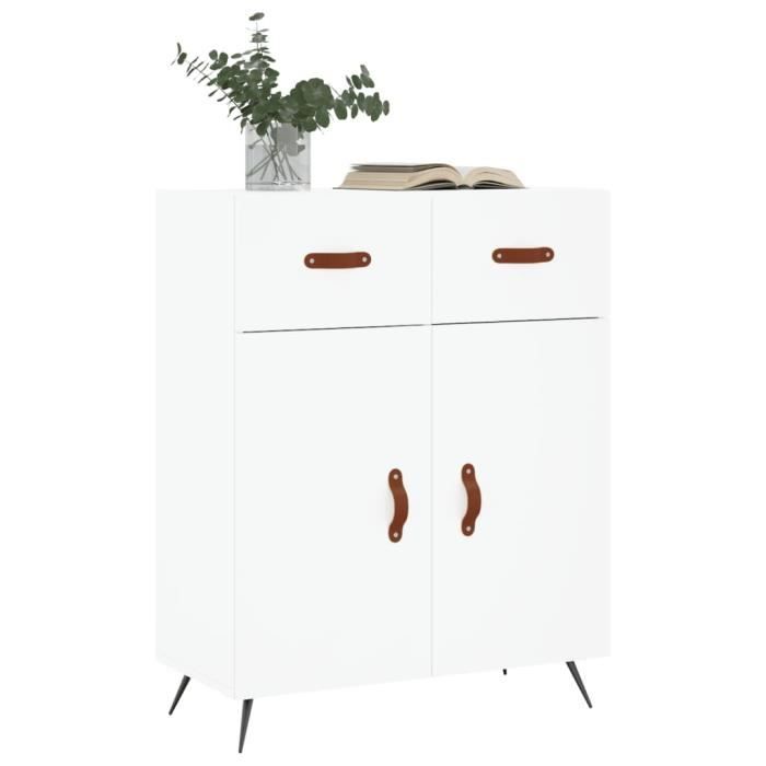 VidaXL Buffet blanc 69,5x34x90 cm bois d'ingénierie 827948