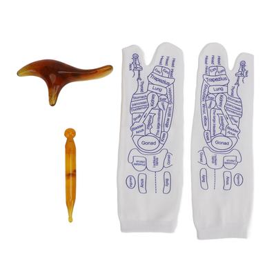 Fußpunkt-Massage-Socken Bequem Hautfreundlich Praktisch Tragbar Akupunkturpunkt-Socke für