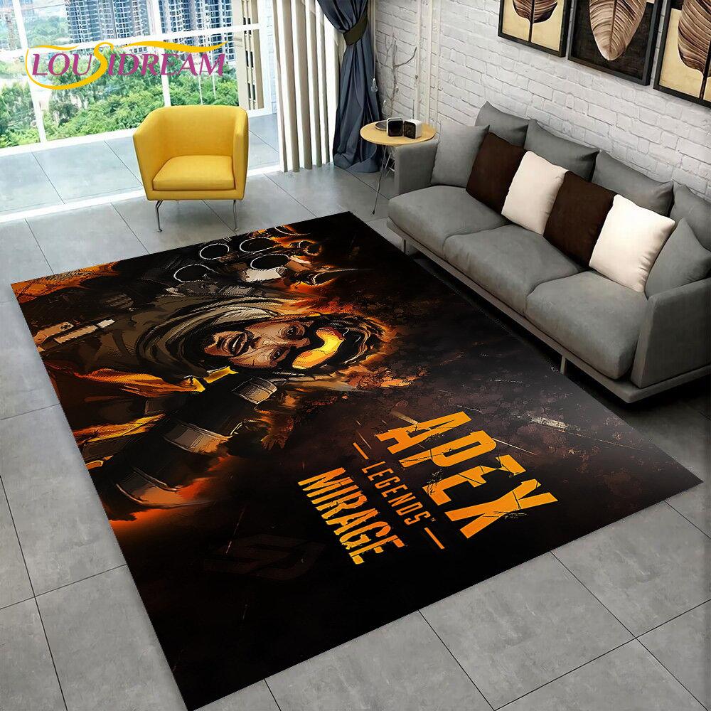 Apex Legends Game Gamer Cartoon Area Rug,Carpet Rug for Living Room Bedroom Sofa Doormat Decoration,kids Play Non-slip Floor Mat