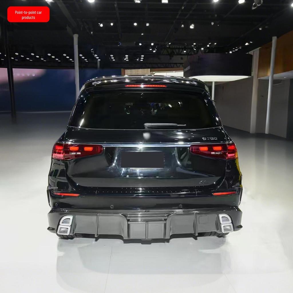 Mercedes GLS Maybach LUMMA Style Carbon Fiber Rear Bumper Diffuser Upgrade