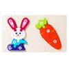 Wooden Food Chain Puzzle Animal Building Block Early Education Children Three-Dimensional Puzzle Intellectual Toy