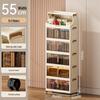 Foldable Dustproof Multi-Layer Storage Cabinet for Kitchen & Living Room