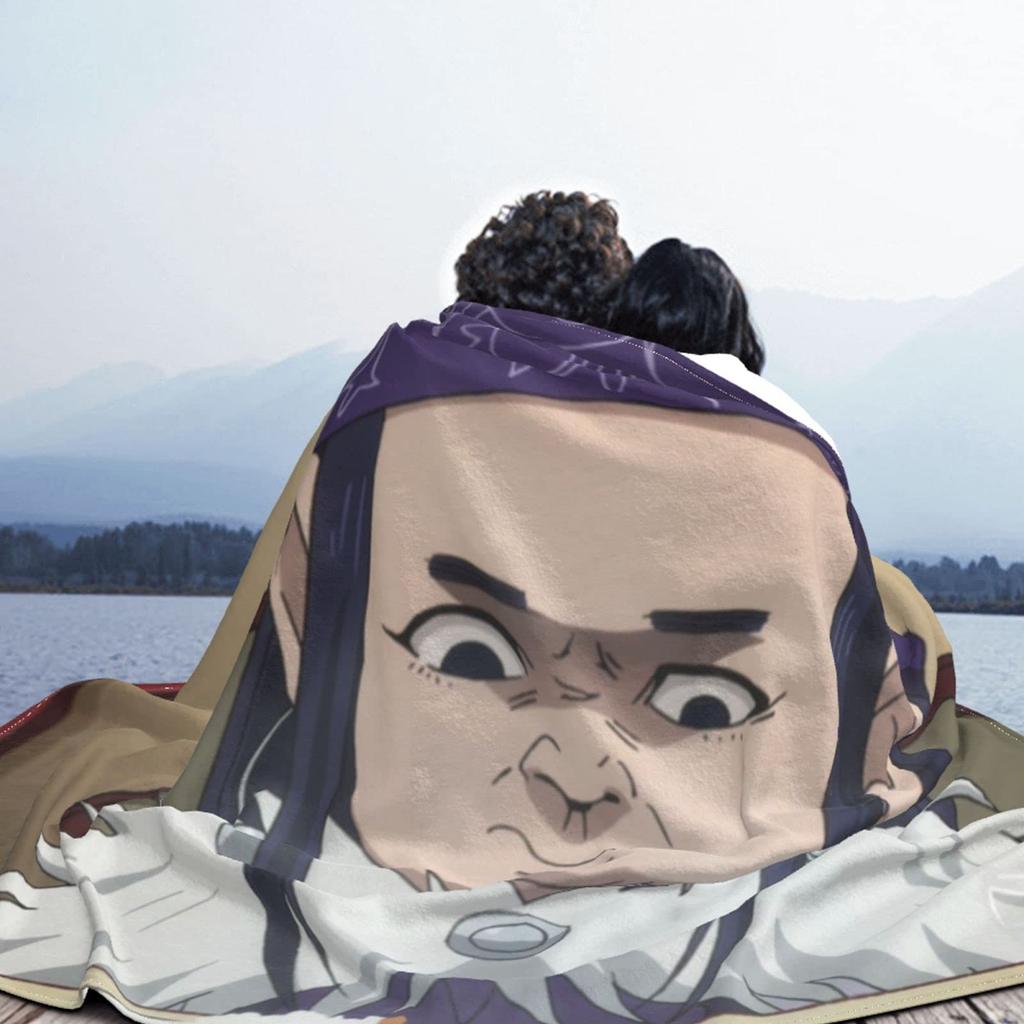 Golden Kamuy Fluffy Flannel Stylish Washable Throw Warm and Blanket, Blanket, All-Season Blanket, Cute, 100125cm (50"x40")
