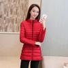 Women Slim Coat Casual Jacket Cotton Parkas Medium-Long Autumn Winter Basic Female Jackets