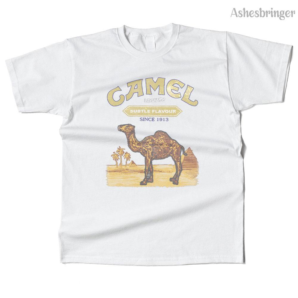 Unisexs Cotton Camel Legends Graphic T Shirt Street Casual Style Tee for Unisex and Women