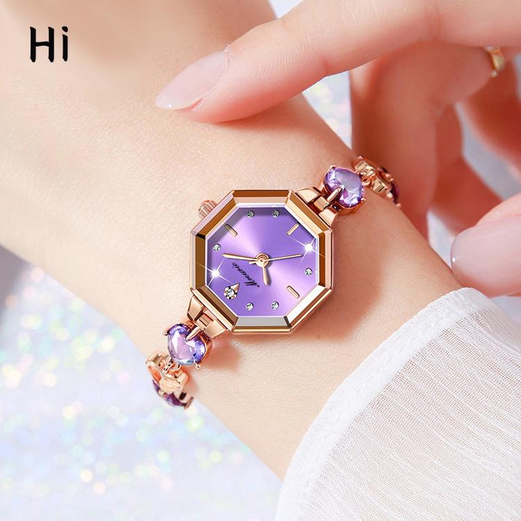 

Новые женские часы женские часы браслет легкие роскошные ювелирные изделия любовь кварцевые часы