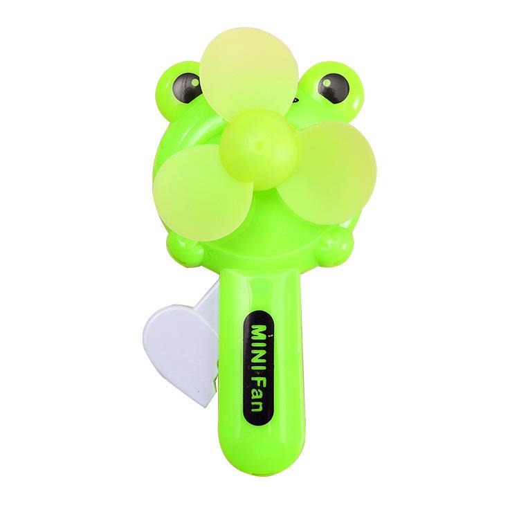 Adorable Cartoon Hand-Crank Mini Fan - Portable Handheld Freebie Gift