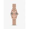 Michael Kors Petite Lexington Pavé Rose Gold-Tone Watch MK4739