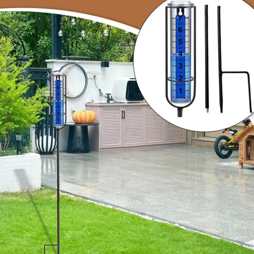 Outdoor Rain Gauge, Outdoor Rain Gauge | Decorative Rain Measurement Gauge | Garden, Deck, Lawn Measuring Device, Measuring Tool, Measuring Tool