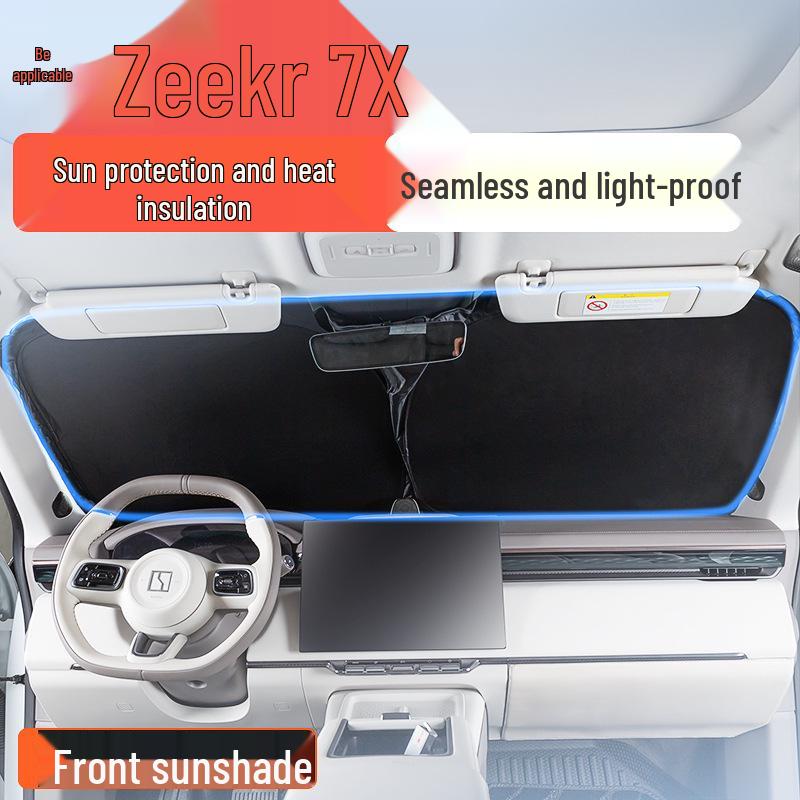 Zeekr 001/7X Auto-Windschutzscheiben-Sonnenschutz - Doppellagiger Sonnenschutz und Wärmeisolierung Blackout