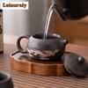 220 ml chinesischer Drache-Phönix-Teekanne aus lila Ton, Heißwasser, Farbwechsel, Xishi-Topf, Teekessel, Zisha, Kung-Fu-Teegeschirr, Geschenk