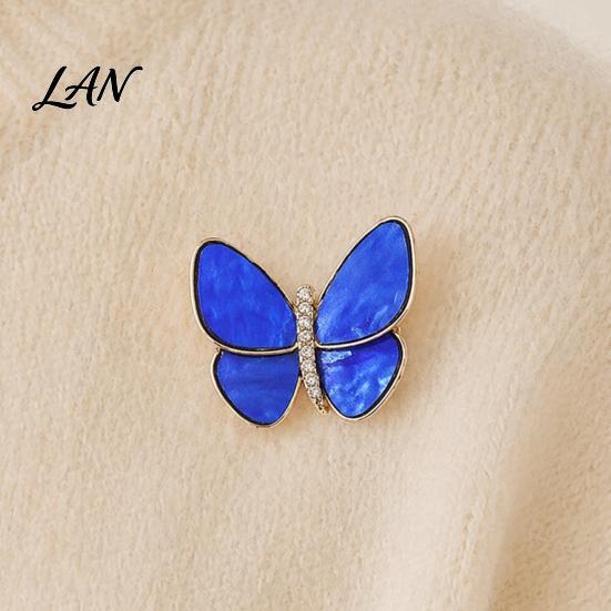 Decorative Butterfly Jewelry Brooch Pin, with Strong Buckle Design, Fine Electroplating Resistant to Fading Electroplated Alloy Brooch, Elegant