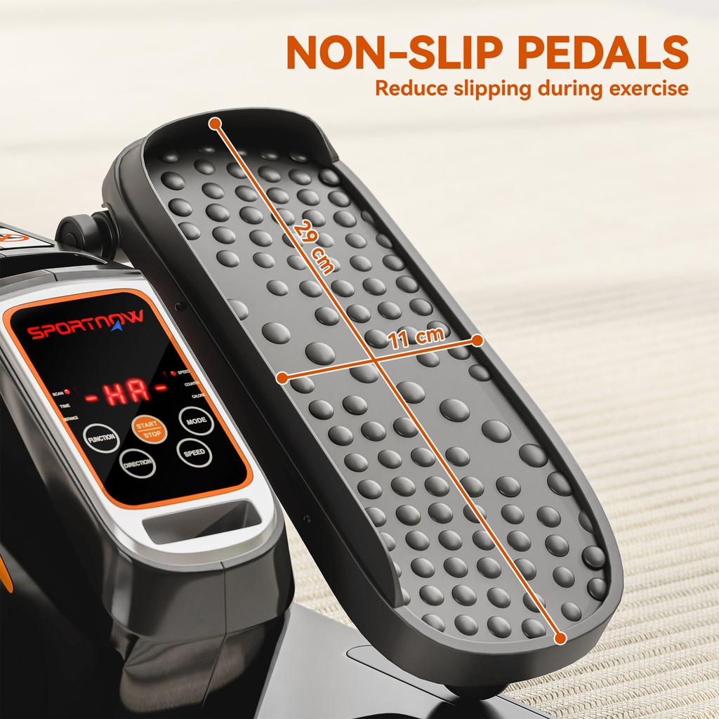 Under Desk Elliptical Machine for Home, Electric Elliptical Machine with 12 Adjustable Speed, LED Monitor