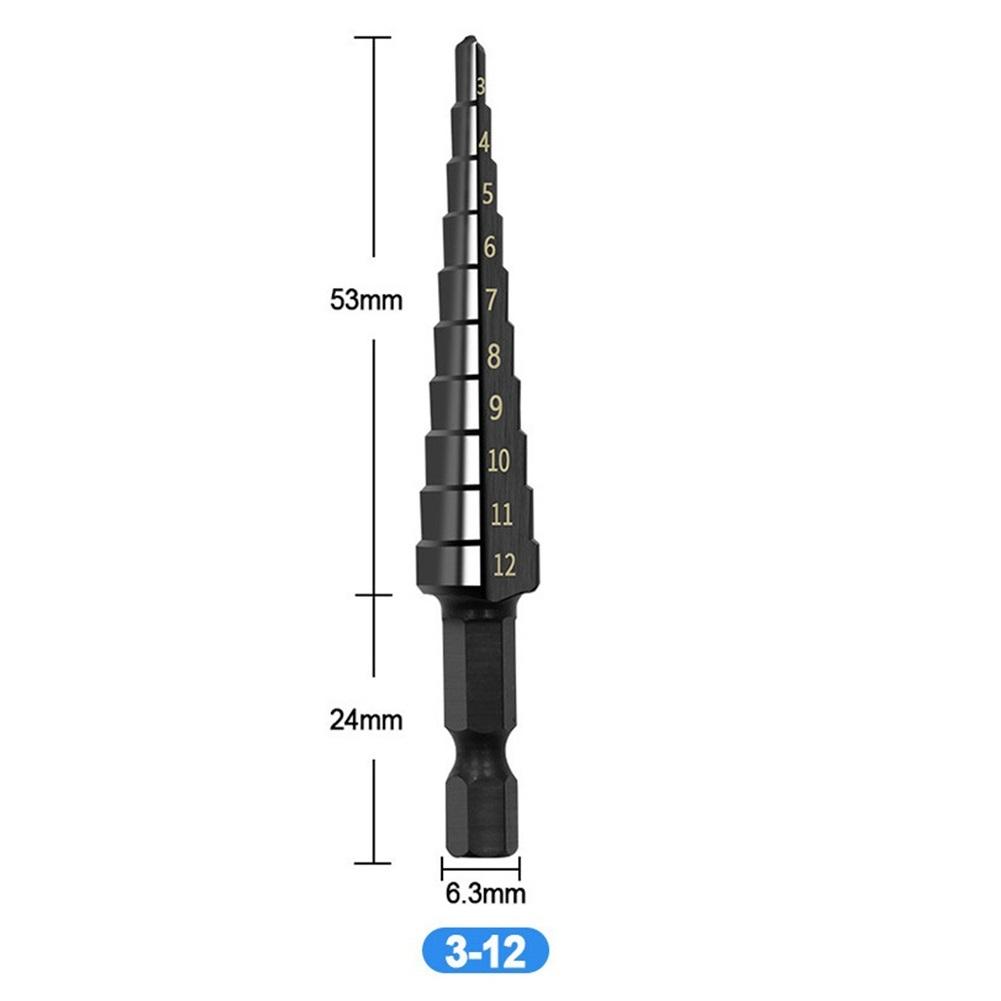 Step Drill Bit Electric Drill HSS Steel Heat Treated