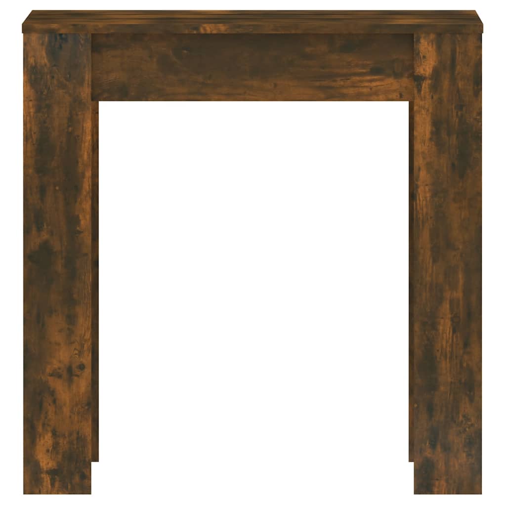 Dining Table Smoked Oak 140 x 74.5 x 76 cm Wood Based Panel
