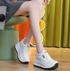 8CM Heel Sneakers Genuine Leather White Platform Sneakers for Women Chunky Platform Women New Sneaker Shoes Wedge Heel