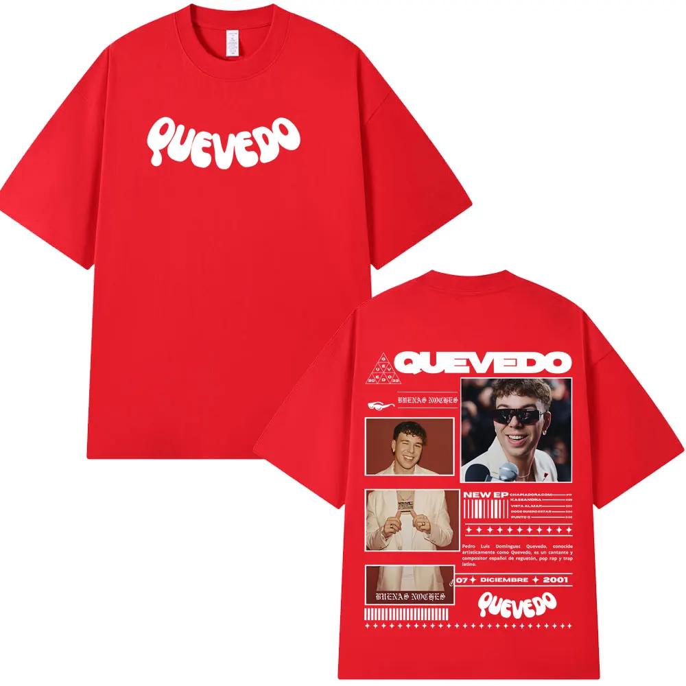 Quevedo Buenas Noches Tour Graphic Tshirt Vintage Latin Trap Concert Merch Unisex Oversized Crew Neck Cotton Short Sleeve Tee