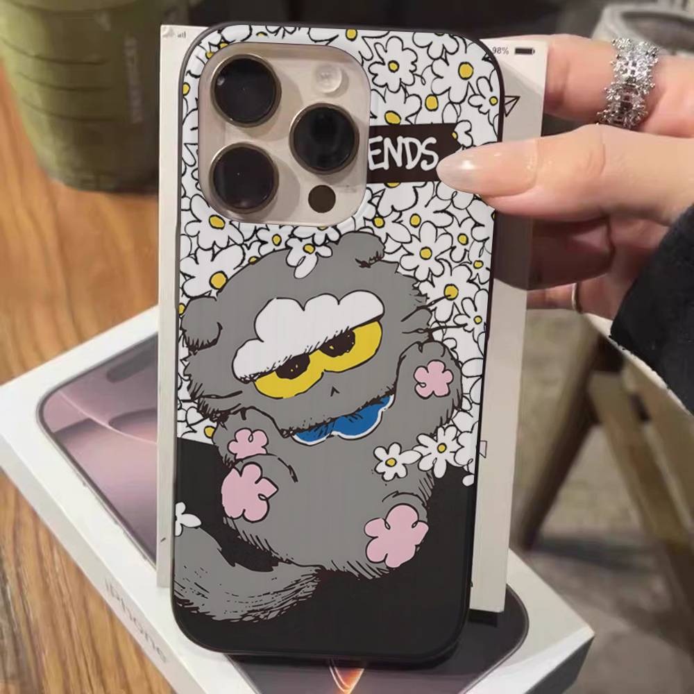 Cute Z-ZO Friends For IPhone 17 16 15 14 13 12 11 Pro Max Plus Pro Clear Phone Cover Non-Slip Shell