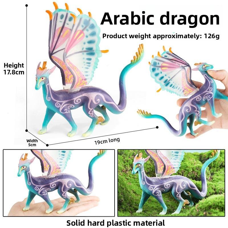 Three Headed Dog Fire Phoenix Stone Monster Dragon Warcraft Model For Kids And Collectors