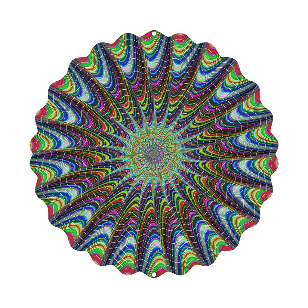 3D Rotating Wind Chime Colorful Rotating Wind Chime Courtyard Garden Decoration