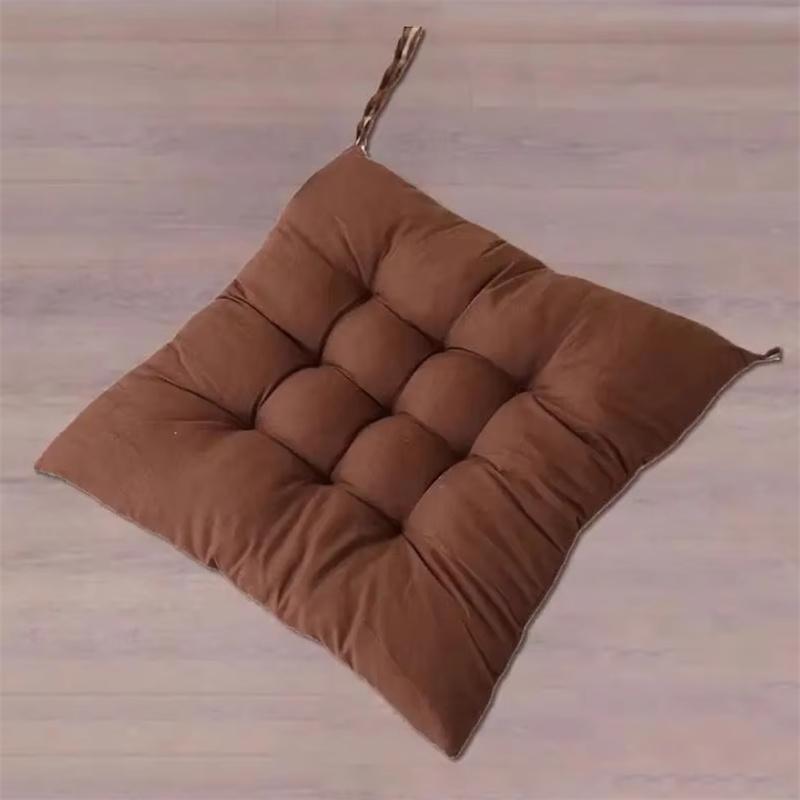 

Solid Color Modern Style Universal Home Square Cushion Fashion Living Room Seat Mat Home Dining Chair Decoration Anti-slip Pad 35x35cm