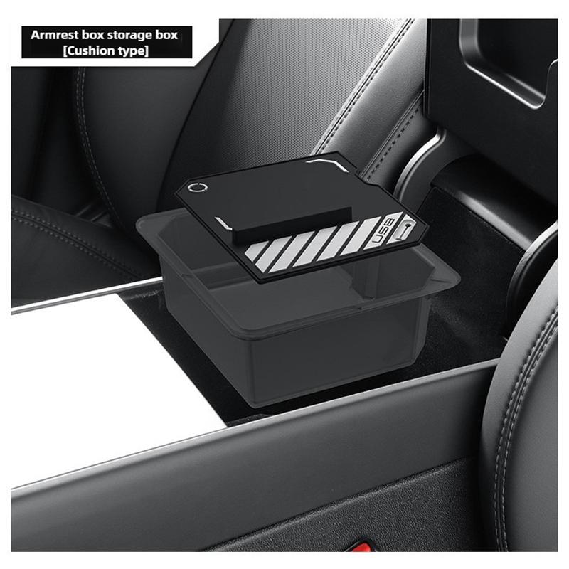 for Tesla Model Y Juniper 2025 2026 Center Console Storage Organizer Tray Y L YL Armrest Box Anti-slip Mat Techwear Accessories