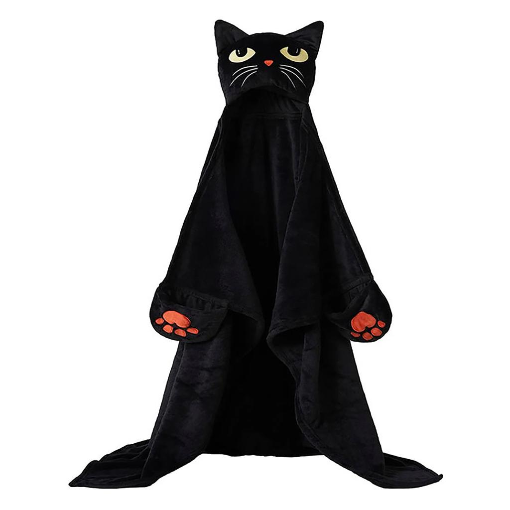 Hooded Halloween Blanket, Suitable For Halloween Decoration