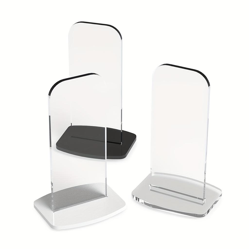 2 Pcs/Set Clear Acrylic Boxing Gloves Display Rack for Home Store Vertical Storage Stands Sports Glove Holders Desktop Organizer